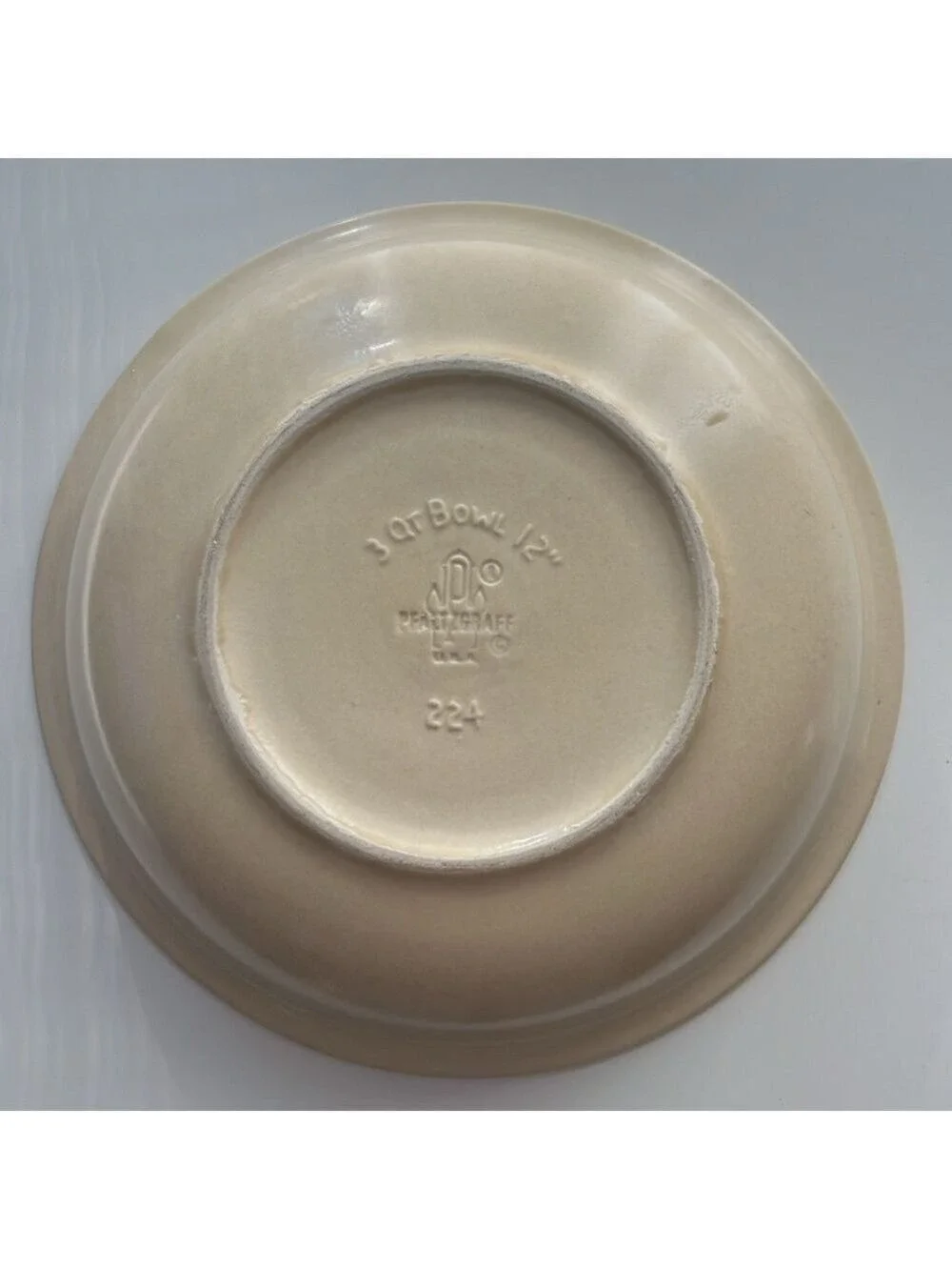 1976 Pfaltzgraff Village Collection (Made in USA) Large Salad Serving Bowl